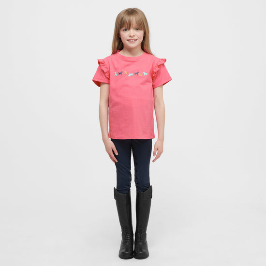 Kids Frill T-Shirt Pink