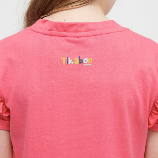 Kids Frill T-Shirt Pink