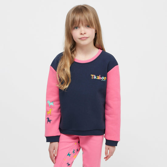 Kids Sweatshirt Pink Horse