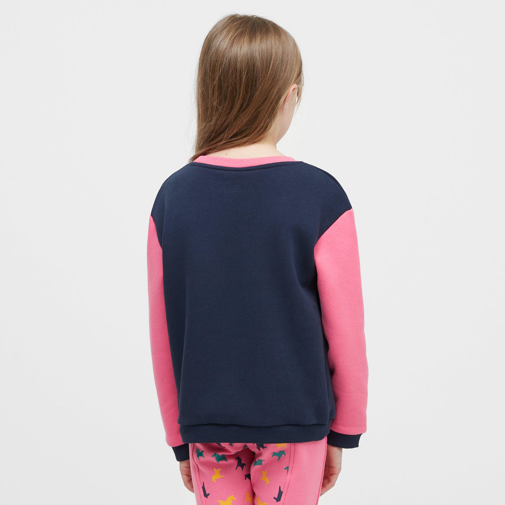Kids Sweatshirt Pink Horse