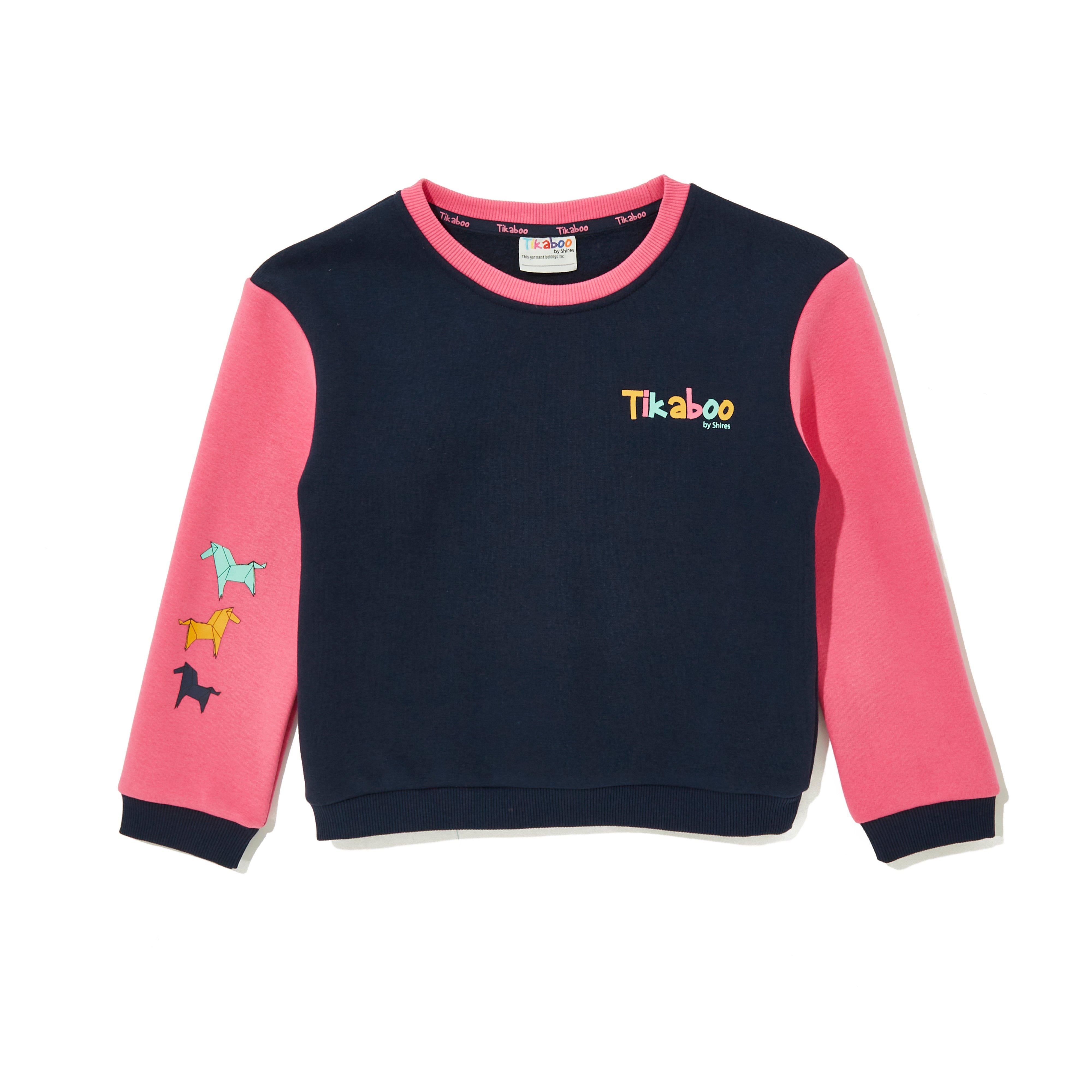 Kids Sweatshirt Pink Horse