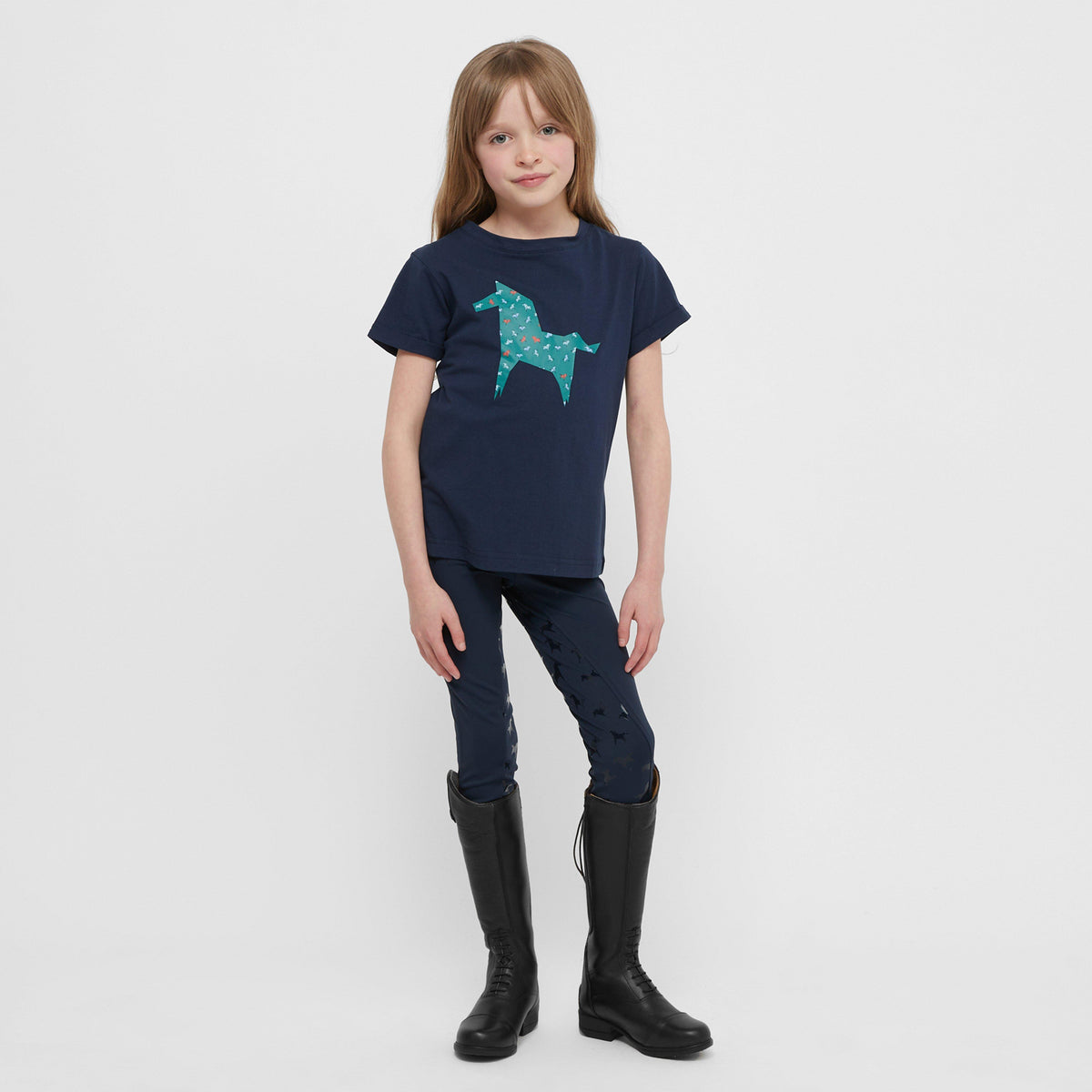 Kids Riding Tights Navy