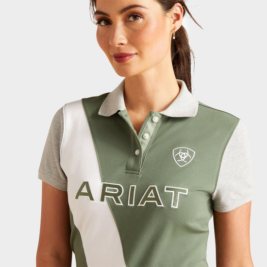Womens Taryn Short Sleeved Polo Shirt Duck Green