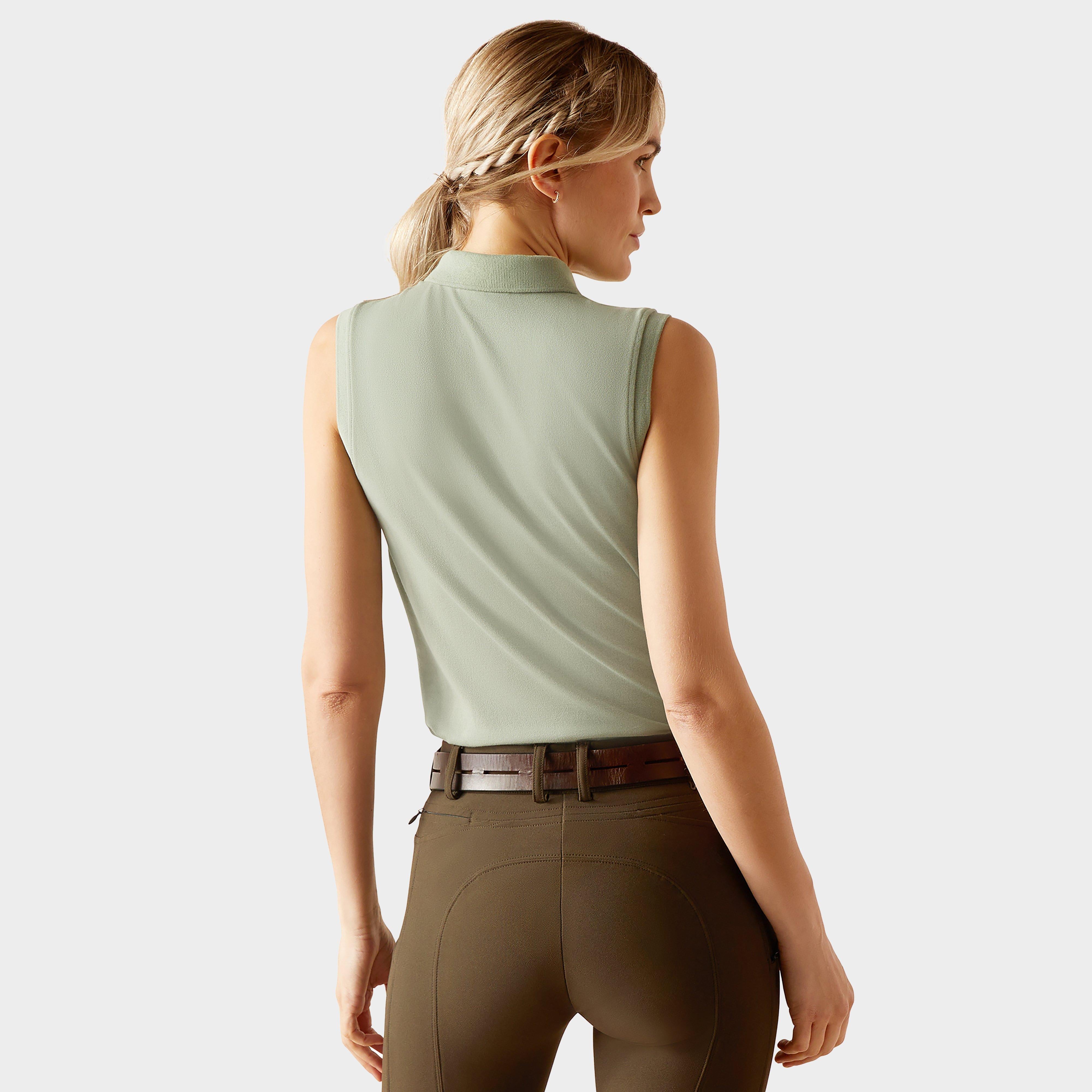 Womens Prix 2.0 Sleeveless Polo Shirt Lily Pad