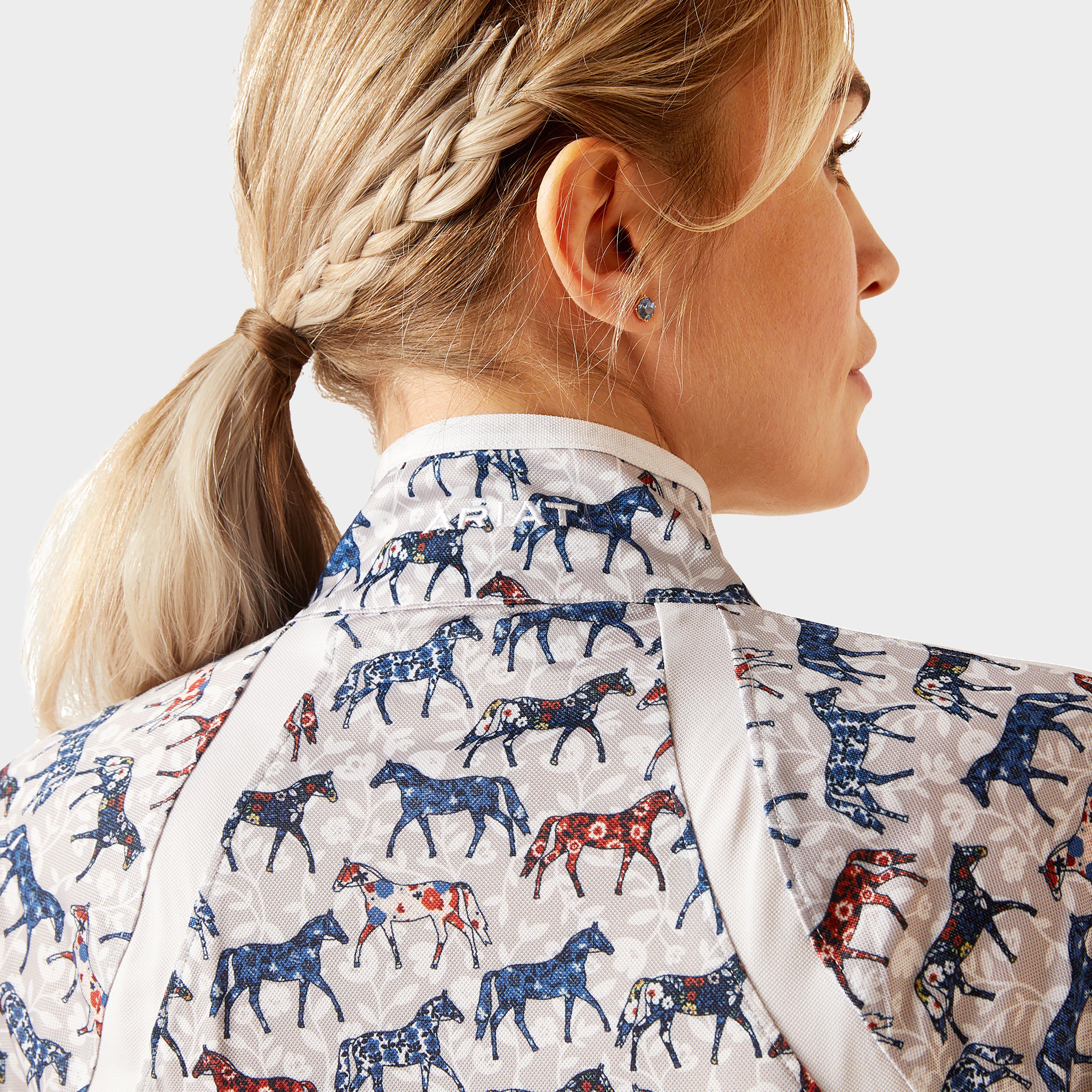 Womens Sunstopper 3.0 1/4 Zip Base Layer Painted Ponies