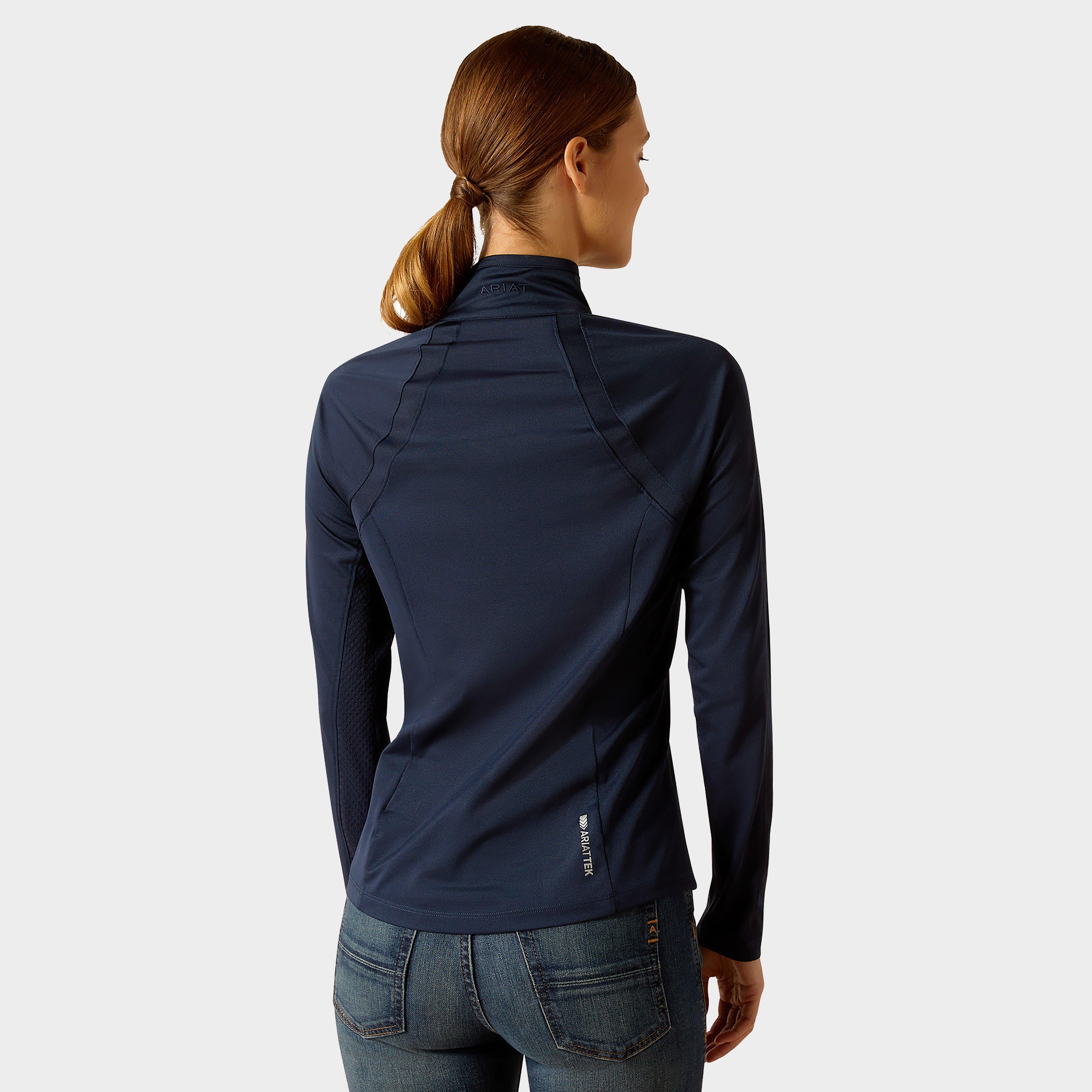 Womens Sunstopper 3.0 1/4 Zip Base Layer Navy
