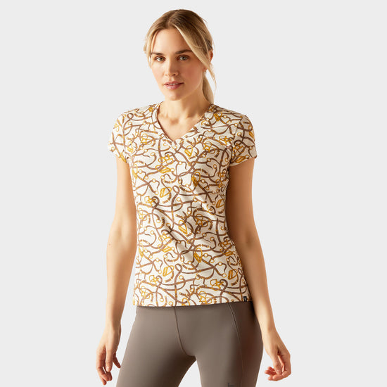 Womens Bridle T-Shirt Light Heather Grey