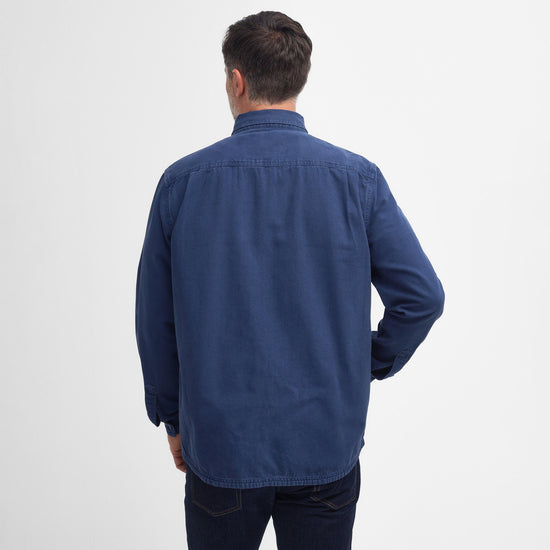 Mens Swindale Overshirt Mid Blue