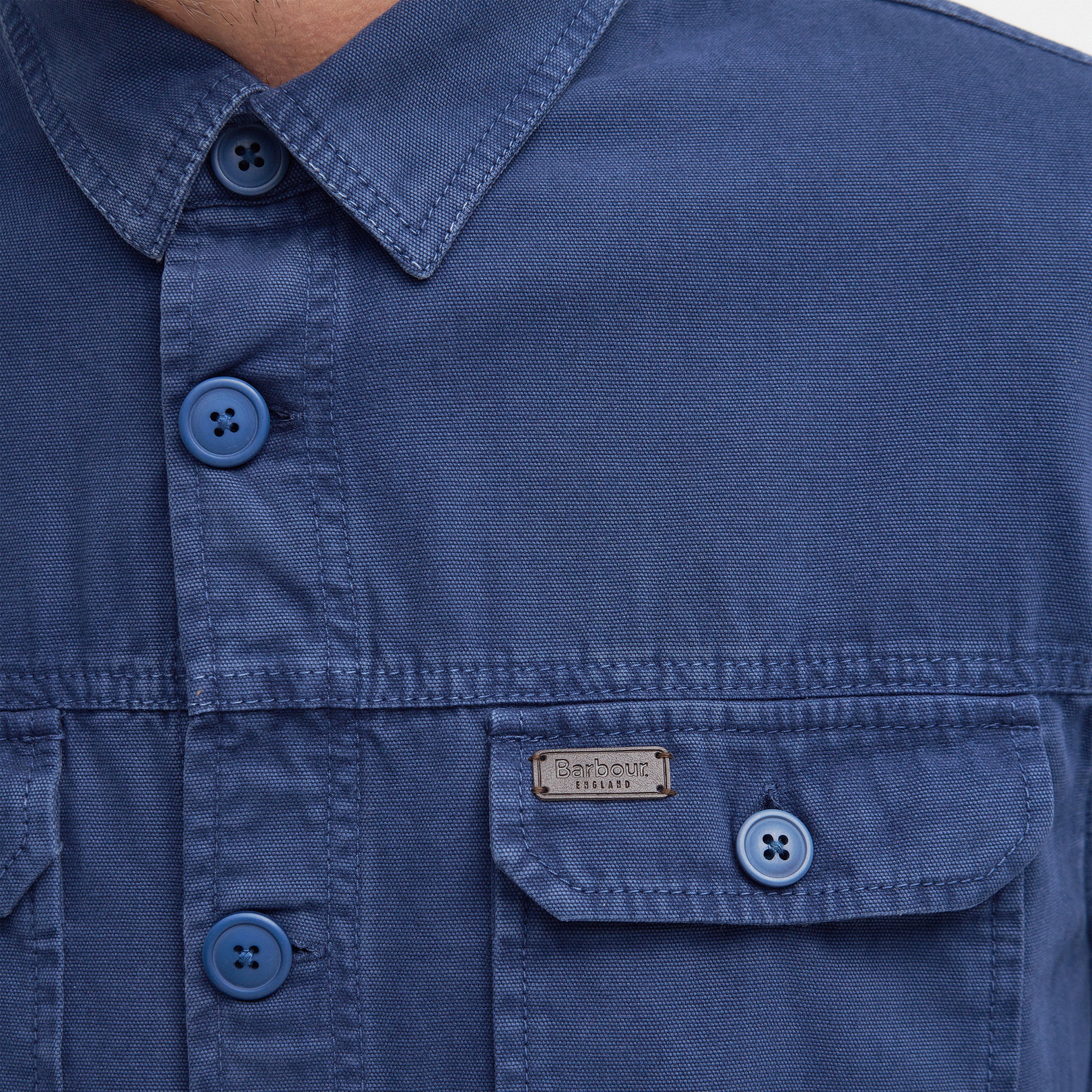 Mens Swindale Overshirt Mid Blue