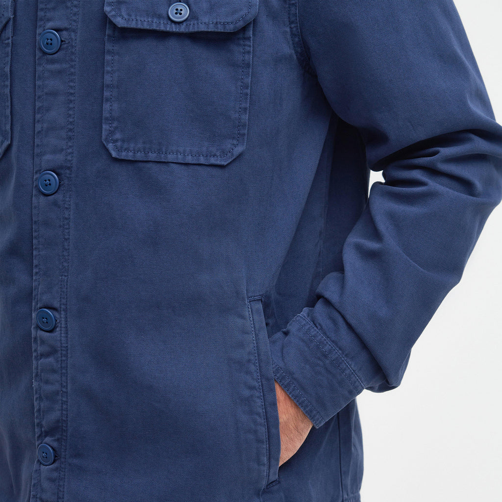 Mens Swindale Overshirt Mid Blue