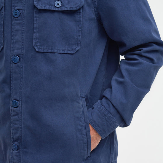 Mens Swindale Overshirt Mid Blue