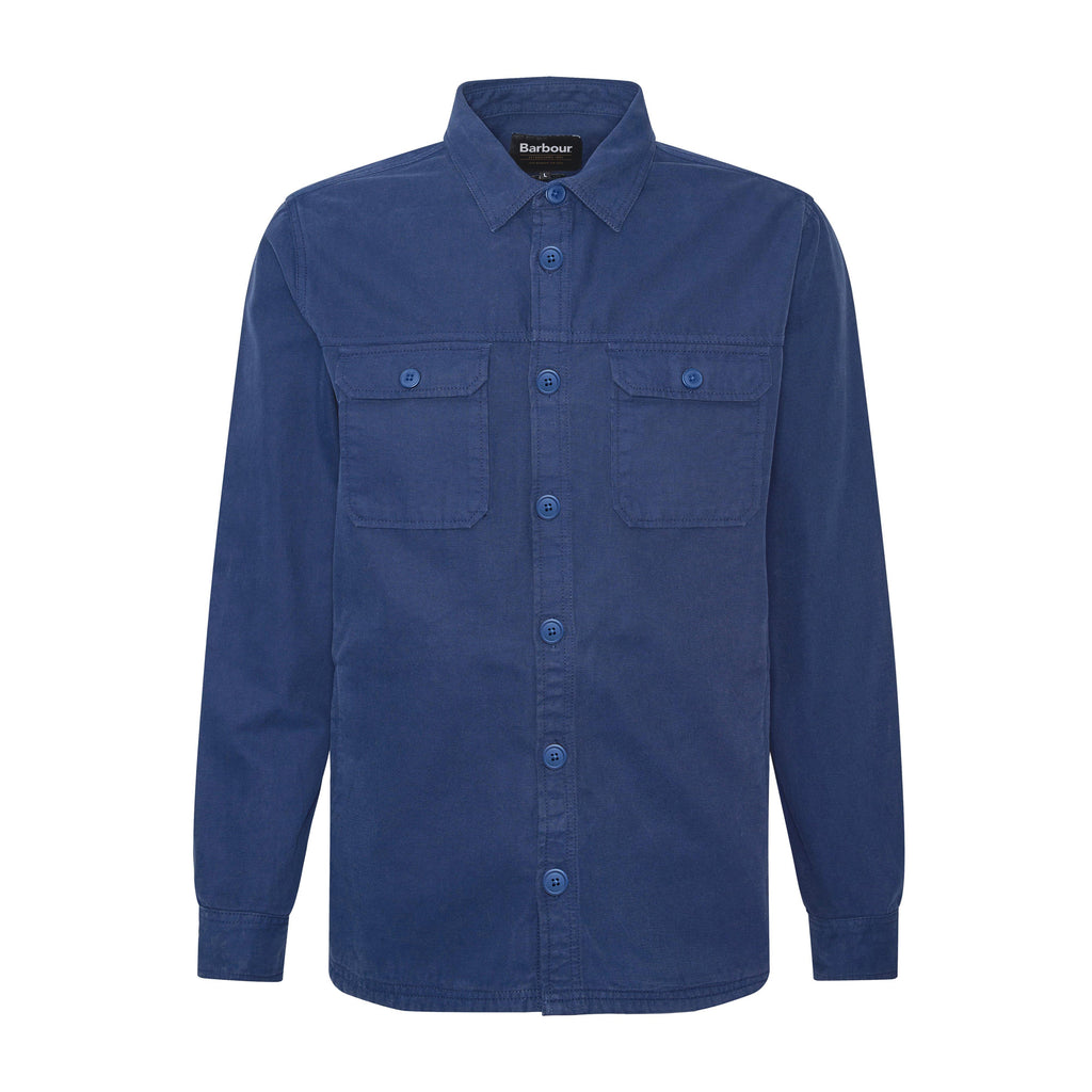 Mens Swindale Overshirt Mid Blue