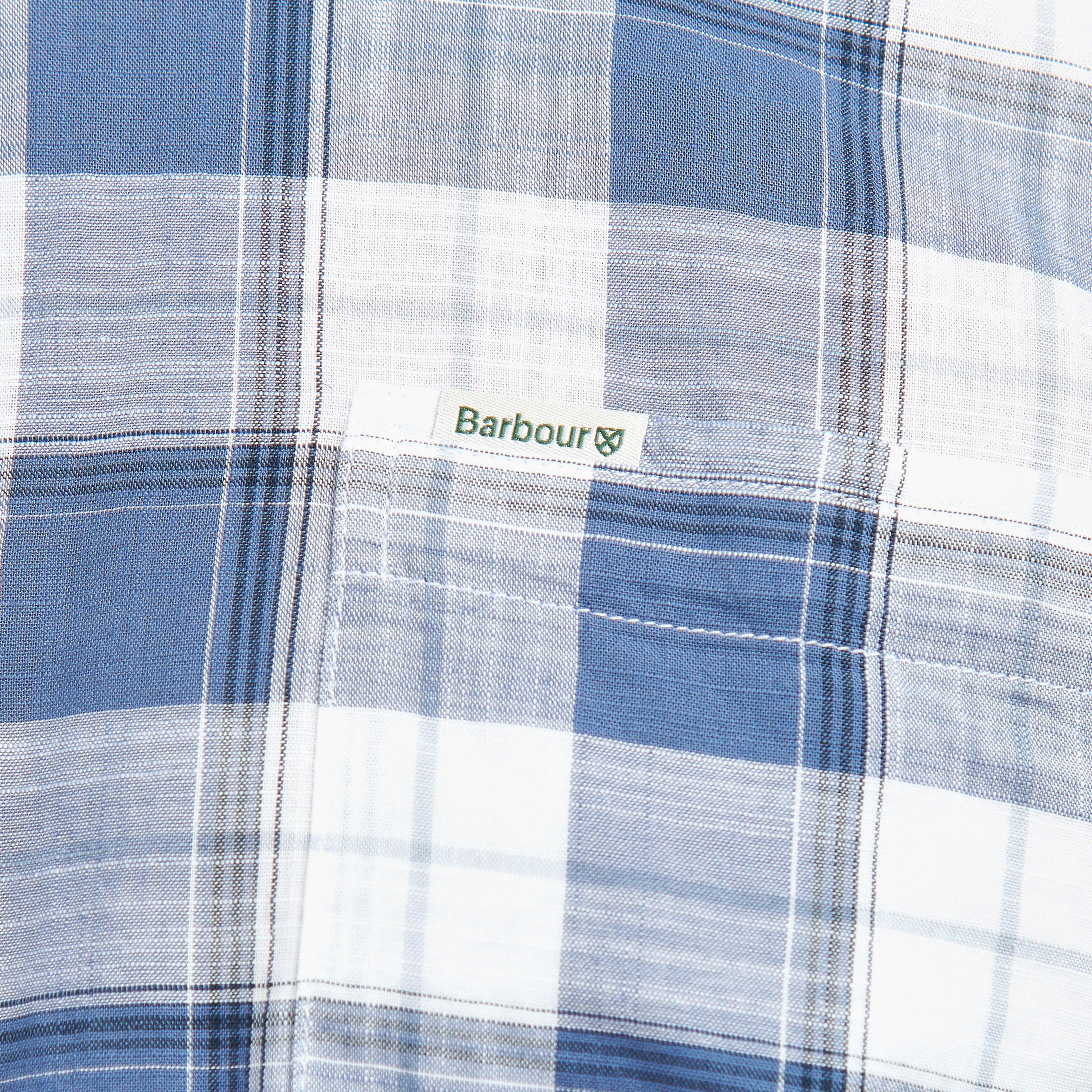 Mens Broxfield Regular Checked Shirt Classic Blue