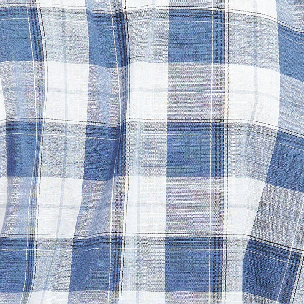 Mens Broxfield Regular Checked Shirt Classic Blue