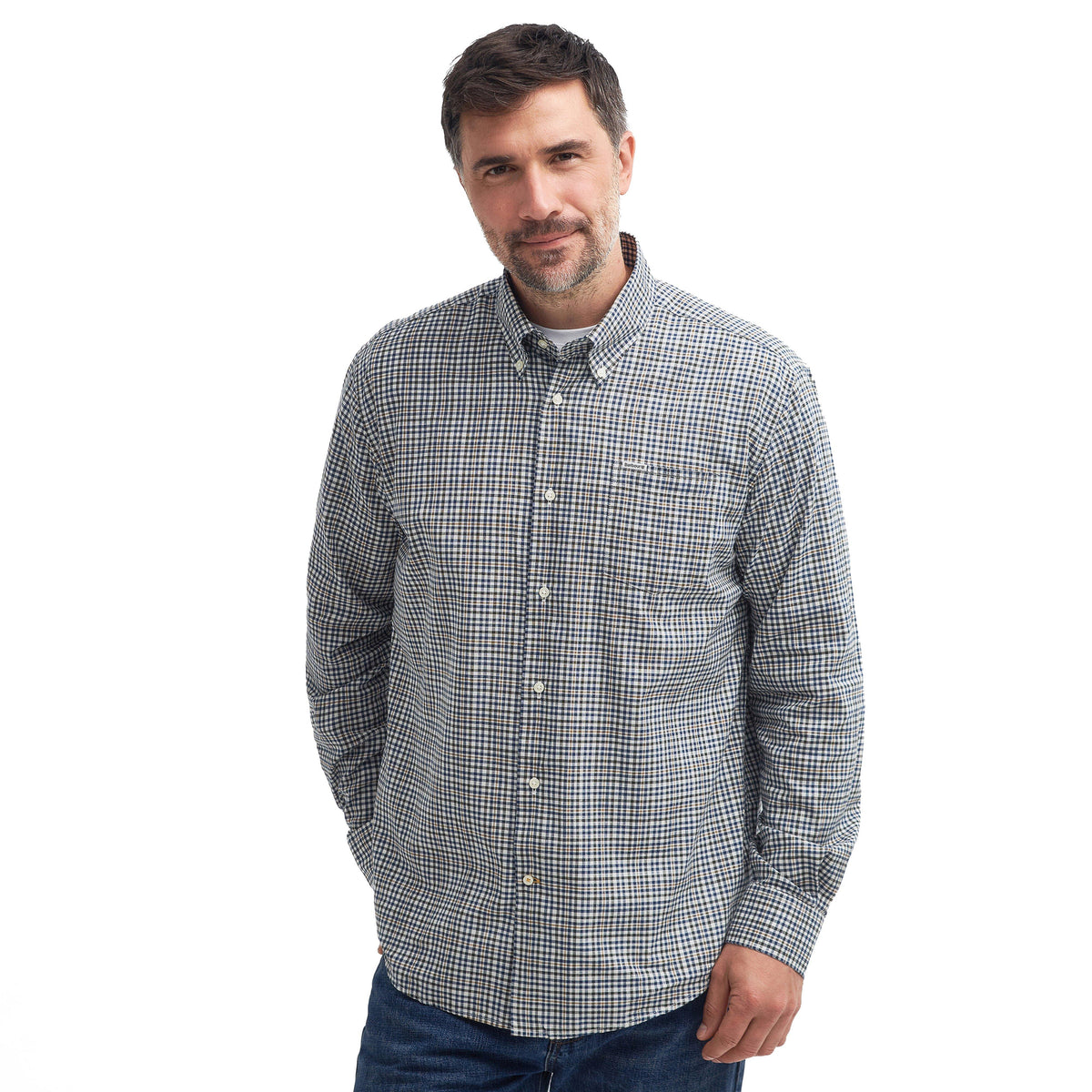 Mens Durand Regular Shirt Olive