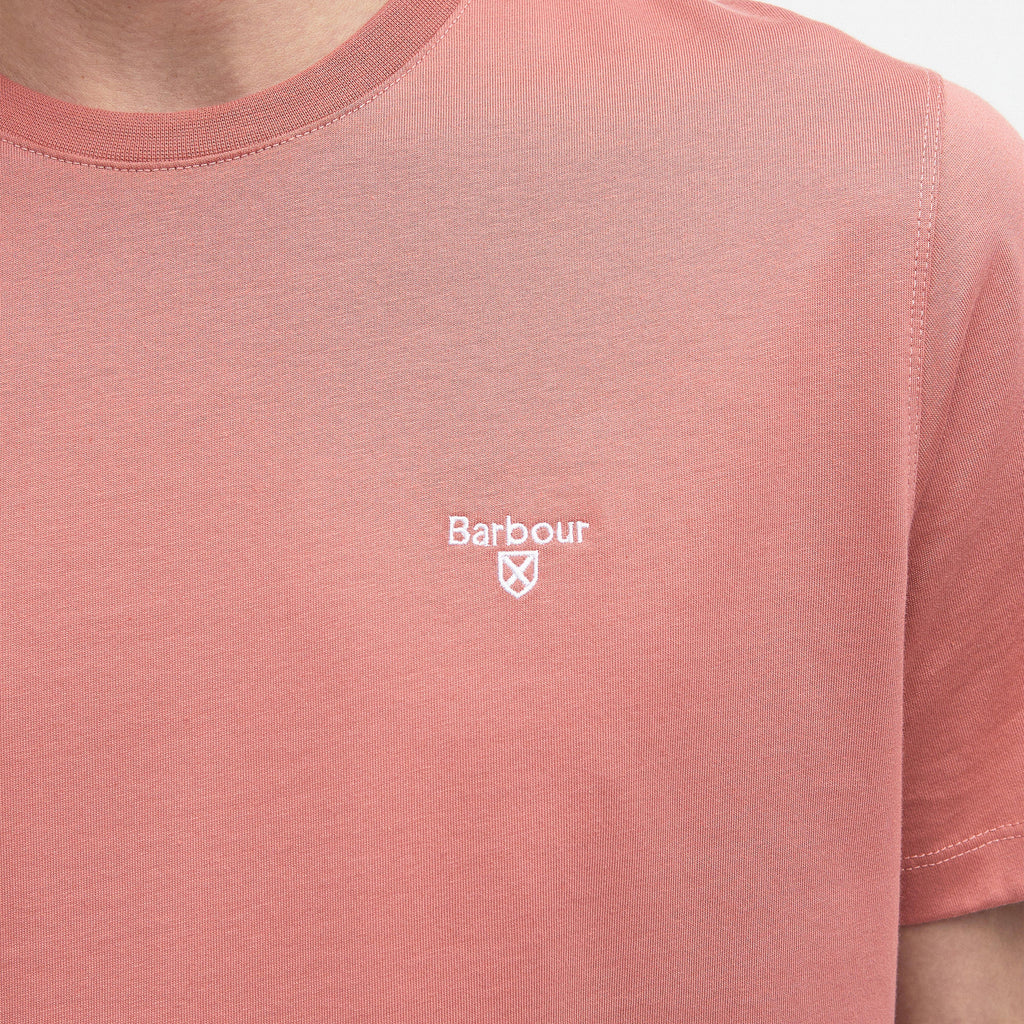 Mens Essential Sports T-Shirt Pink Clay