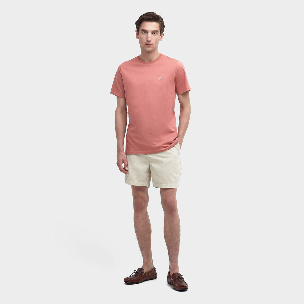 Mens Essential Sports T-Shirt Pink Clay