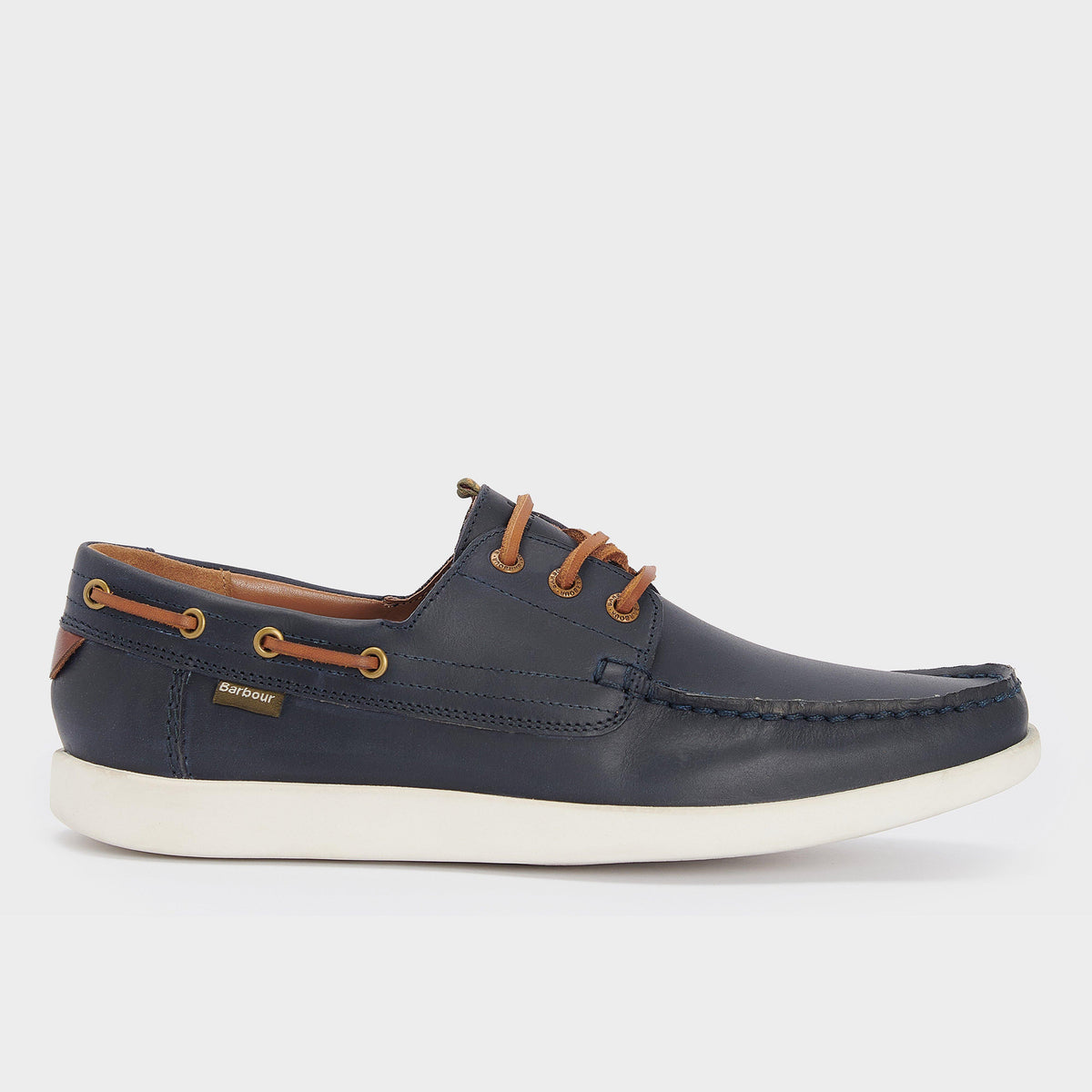 Mens Armada Boat Shoes Navy/Brown