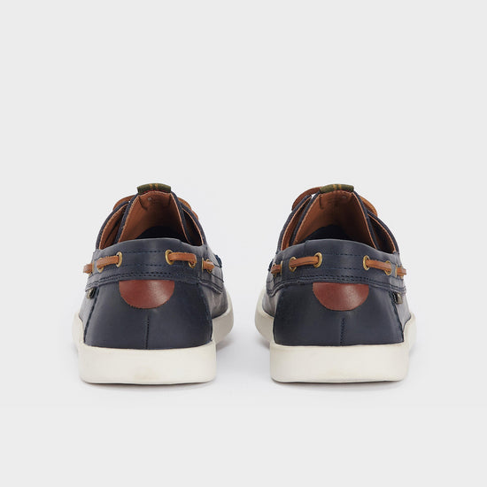 Mens Armada Boat Shoes Navy/Brown