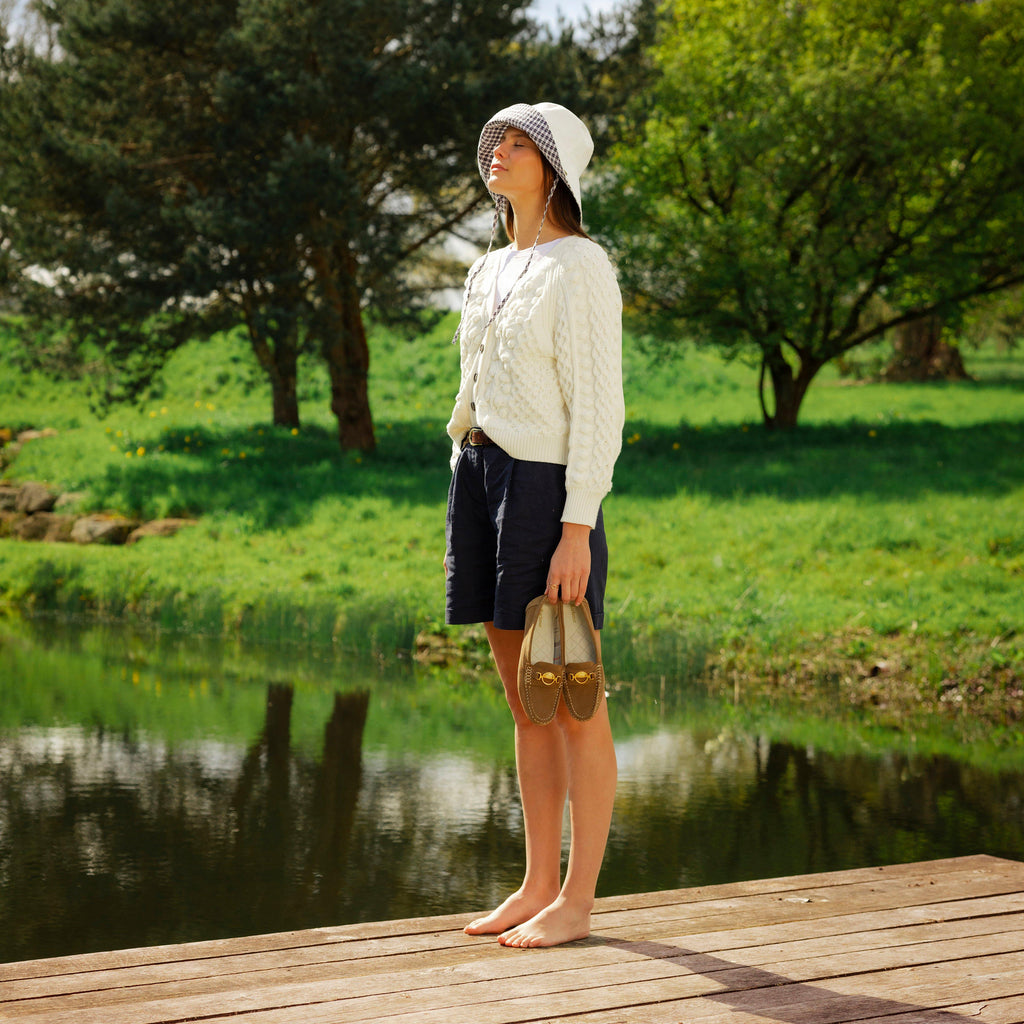 Womens Anika Driving Shoes Nougat