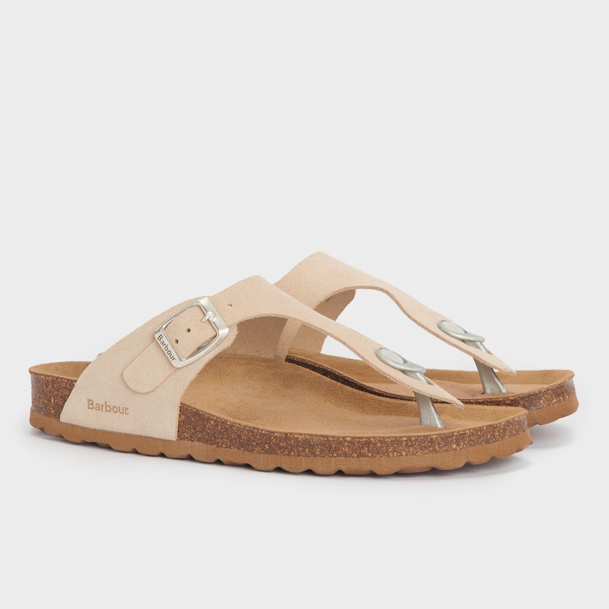 Womens Margate Sandals Parchment Suede