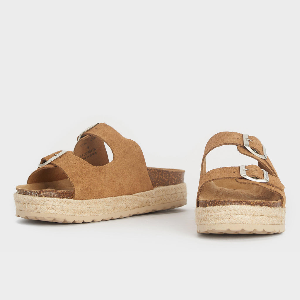 Womens Sandgate Sandals Tan Suede