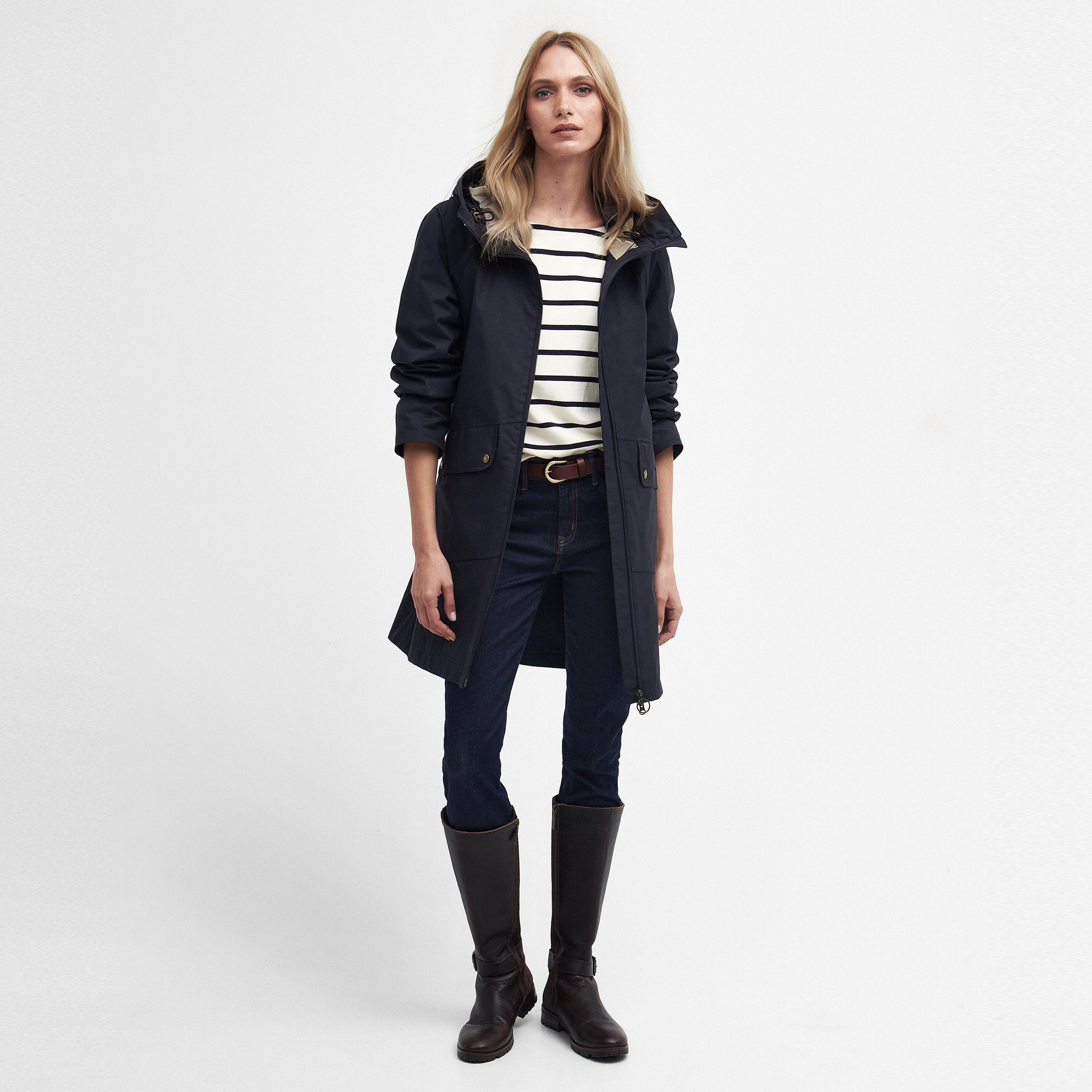 Womens Heron Waterproof Jacket Dark Navy