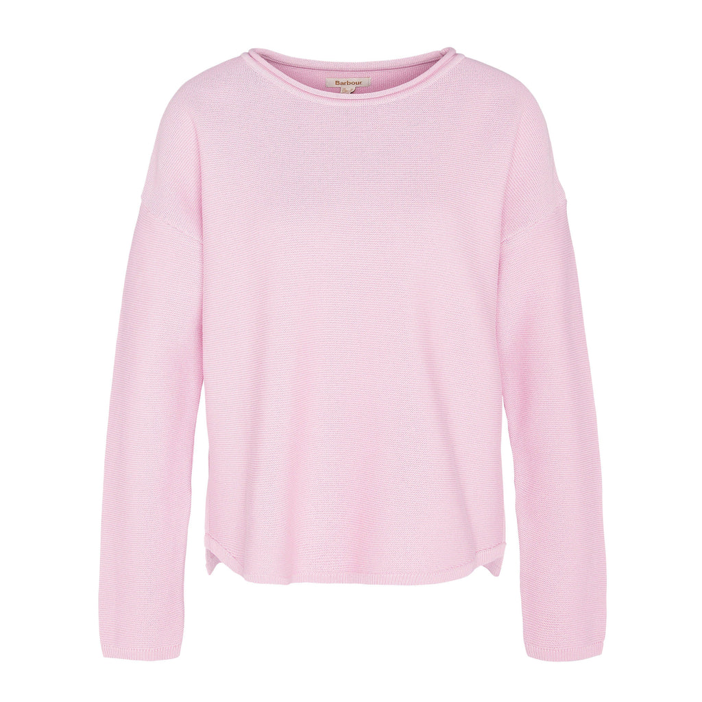 Womens Marine Knitted Jumper Mallow Pink