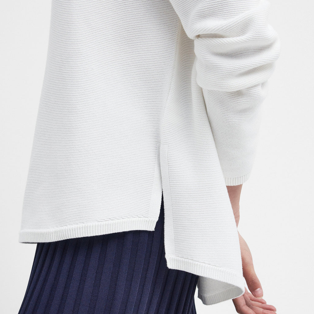 Womens Marine Knitted Jumper Cloud