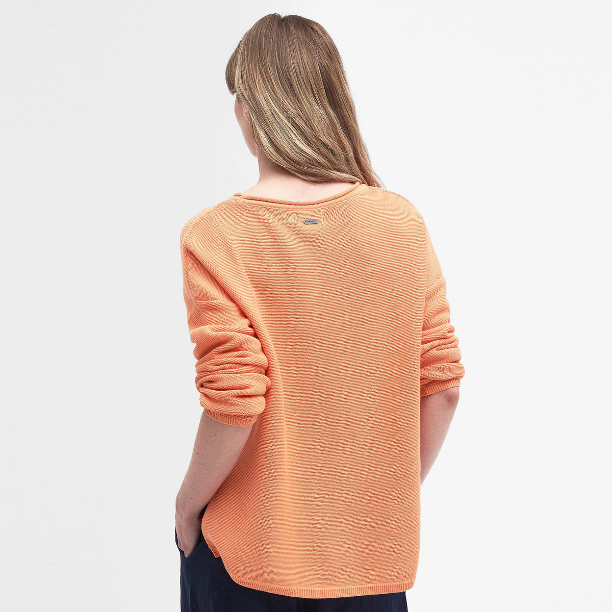 Womens Marine Knitted Jumper Apricot Crush