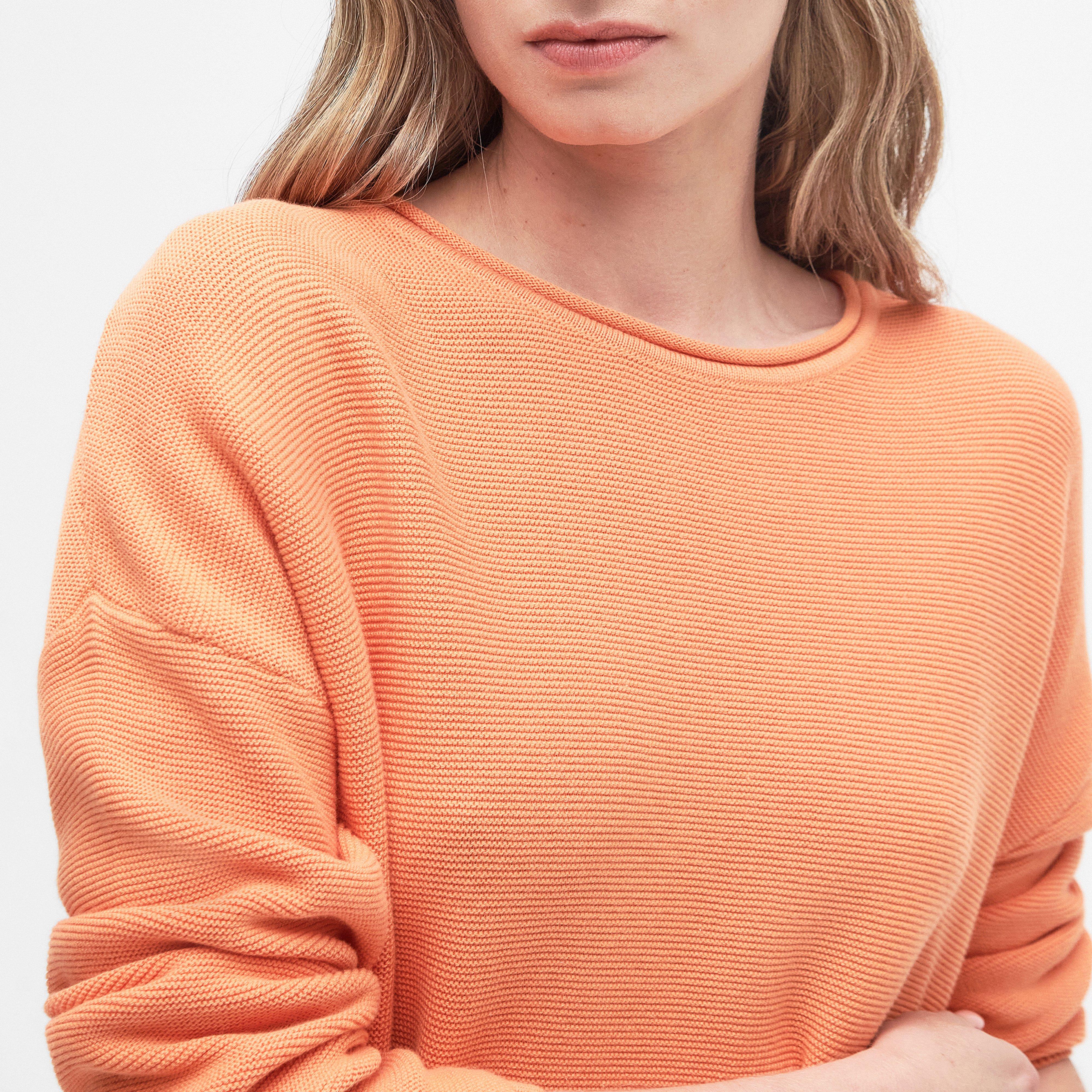 Womens Marine Knitted Jumper Apricot Crush