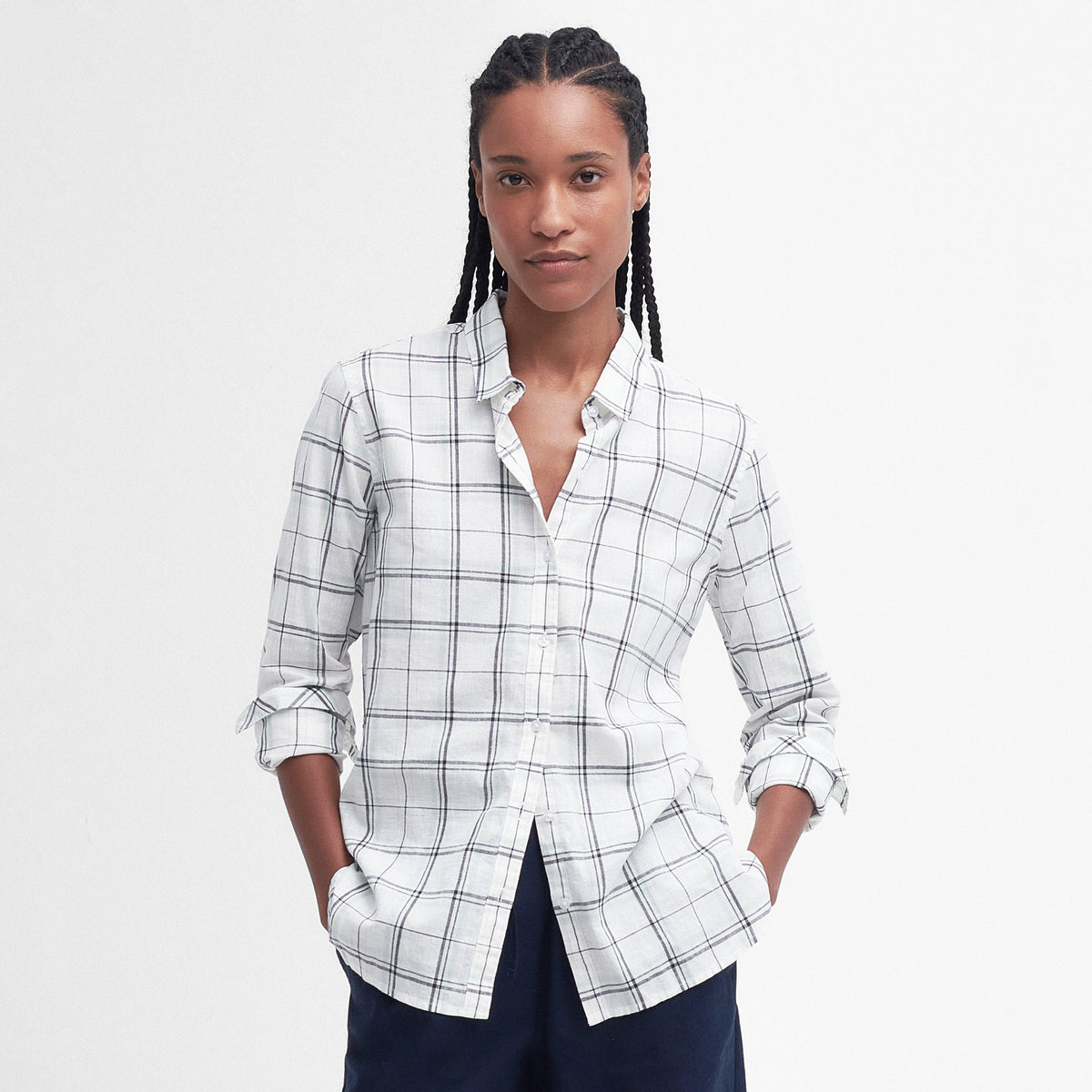 Womens Seaglow Shirt Cloud/Bayleaf