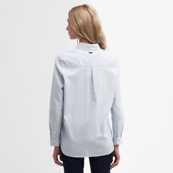 Womens Beachfront Shirt Chambray Stripe