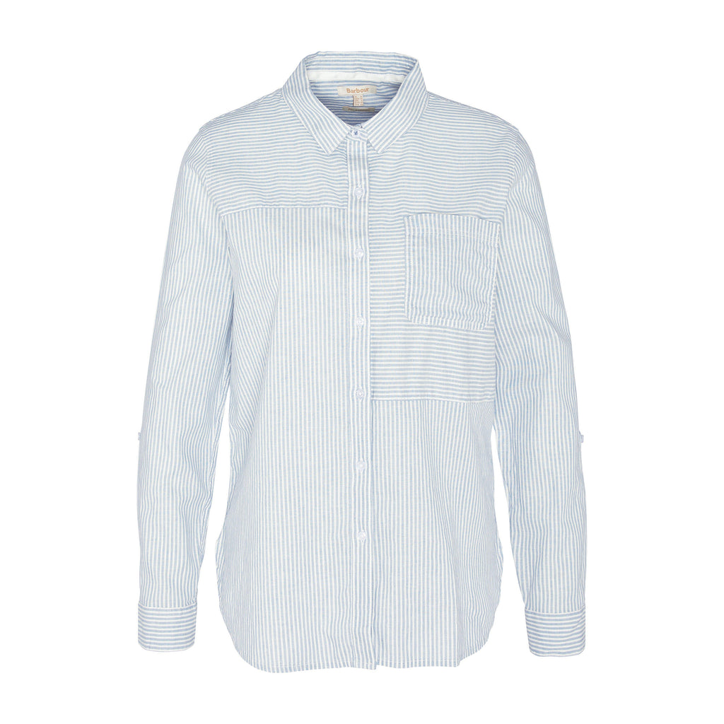 Womens Beachfront Shirt Chambray Stripe