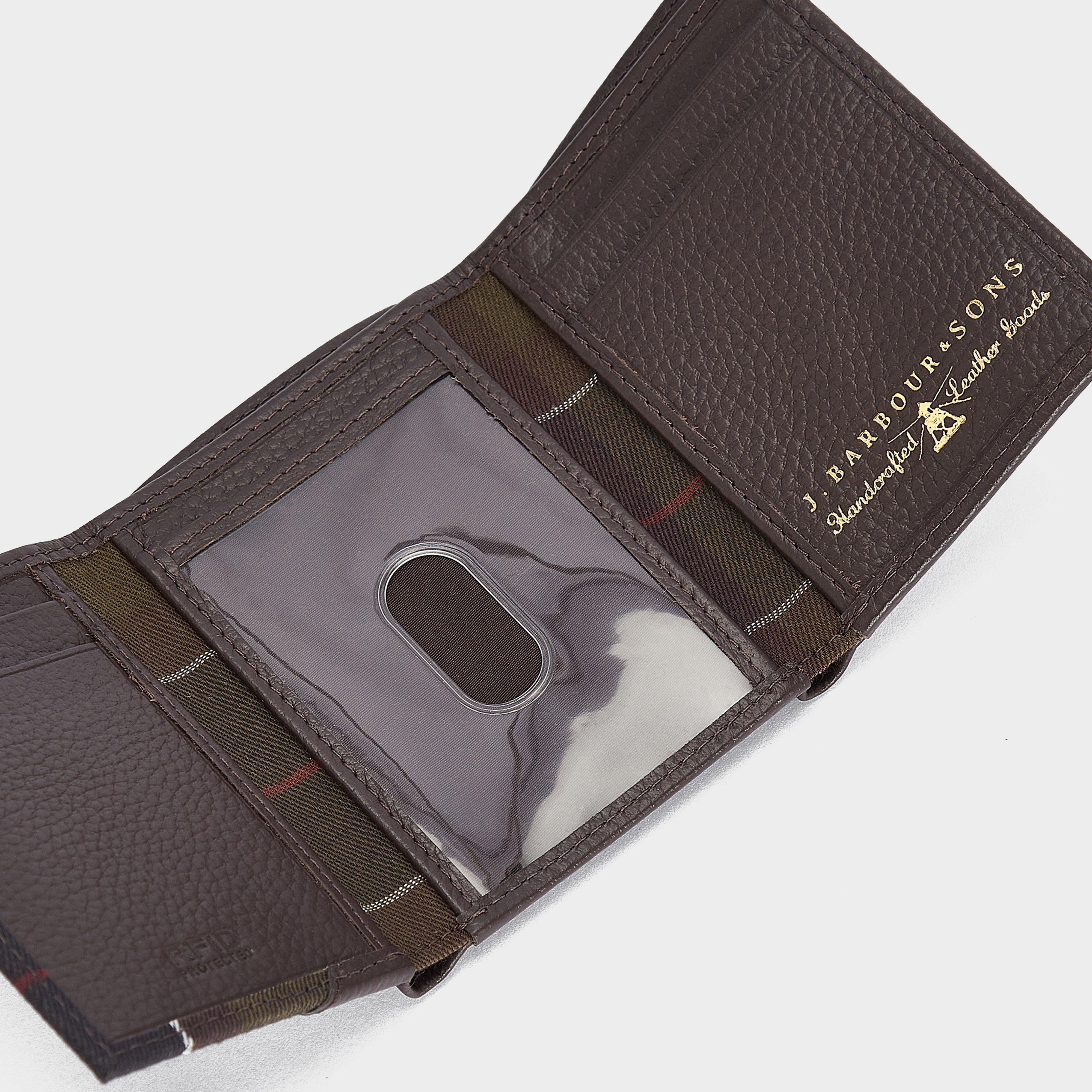 Mens Tabert Leather Bi-Fold Wallet Chocolate Brown