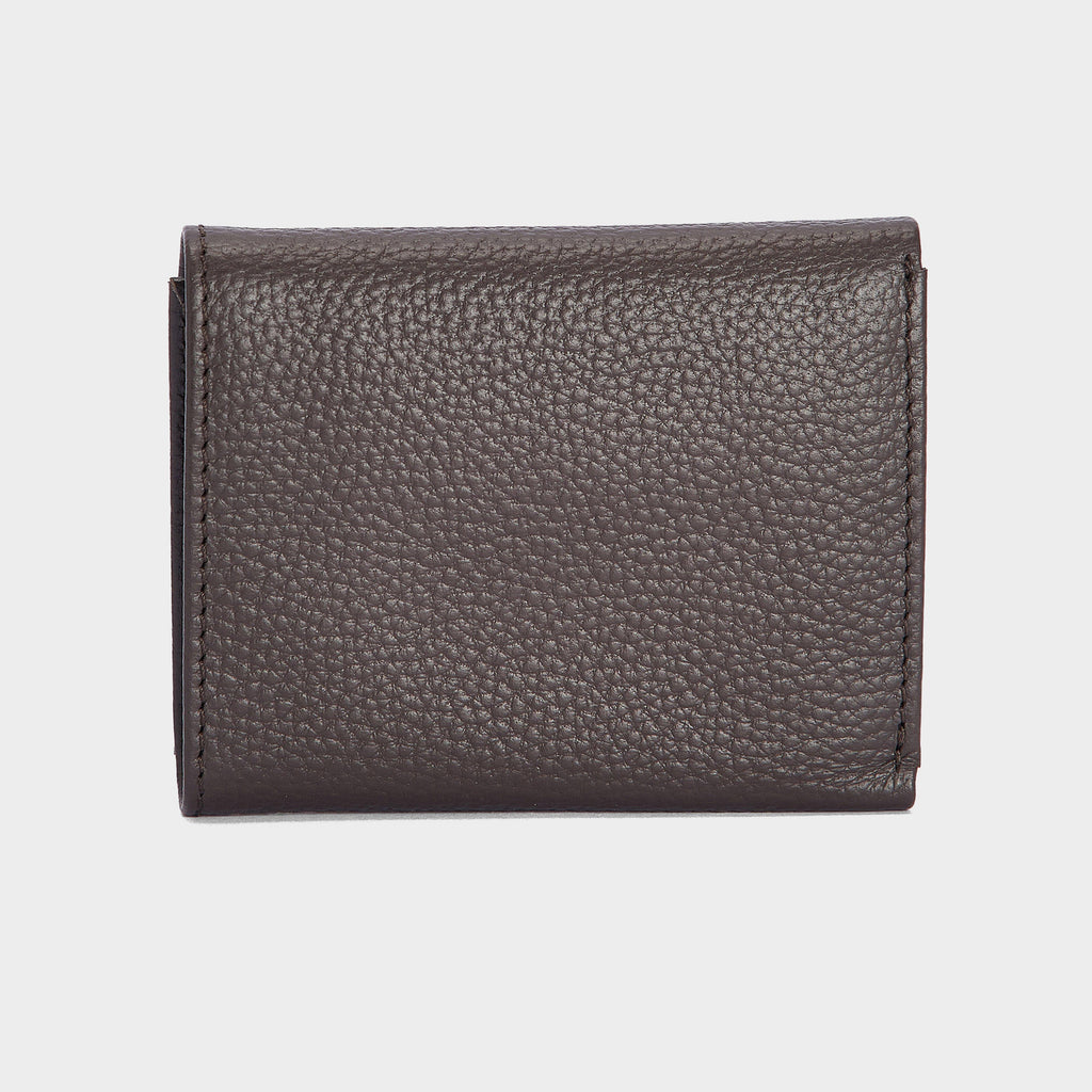 Mens Tabert Leather Bi-Fold Wallet Chocolate Brown