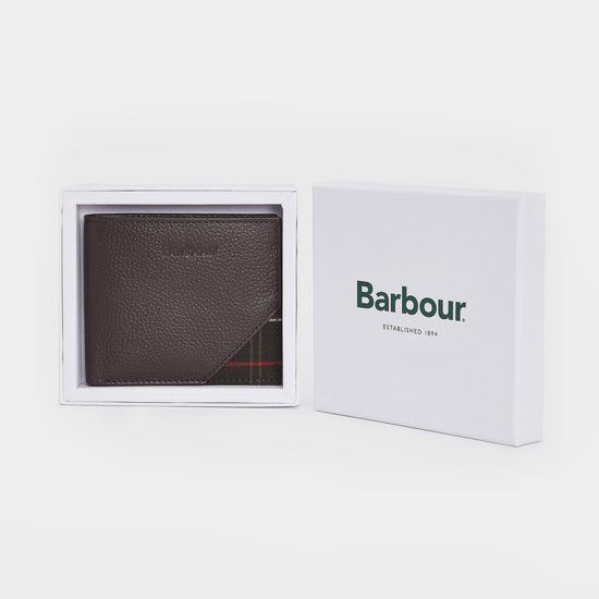 Mens Tabert Leather Wallet Chocolate Brown