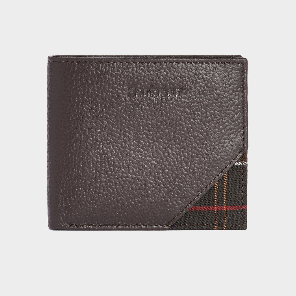 Mens Tabert Leather Wallet Chocolate Brown