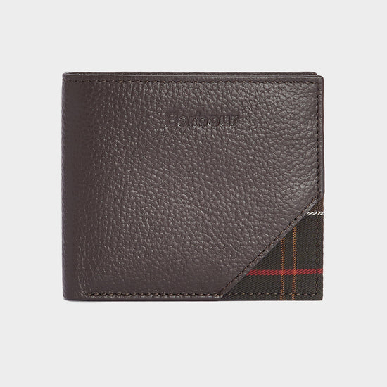 Mens Tabert Leather Wallet Chocolate Brown