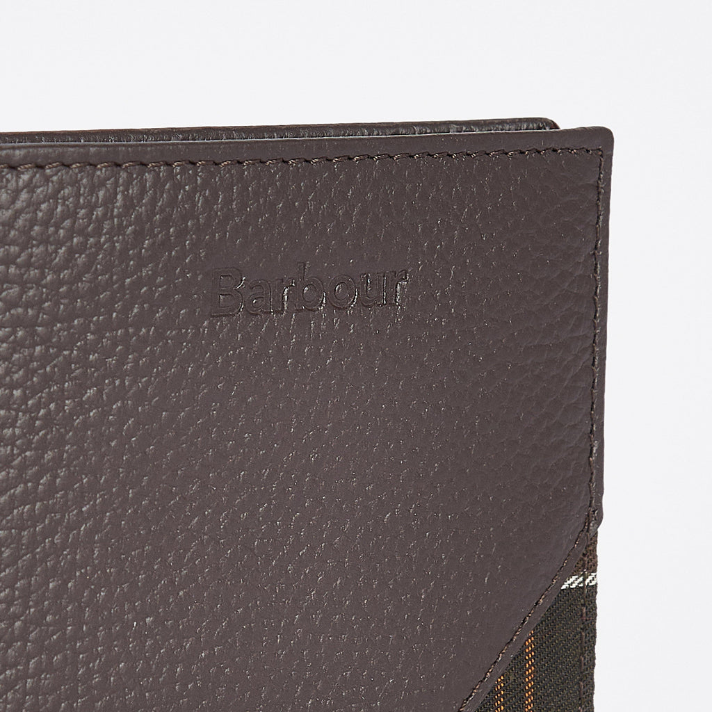 Mens Tabert Leather Wallet Chocolate Brown