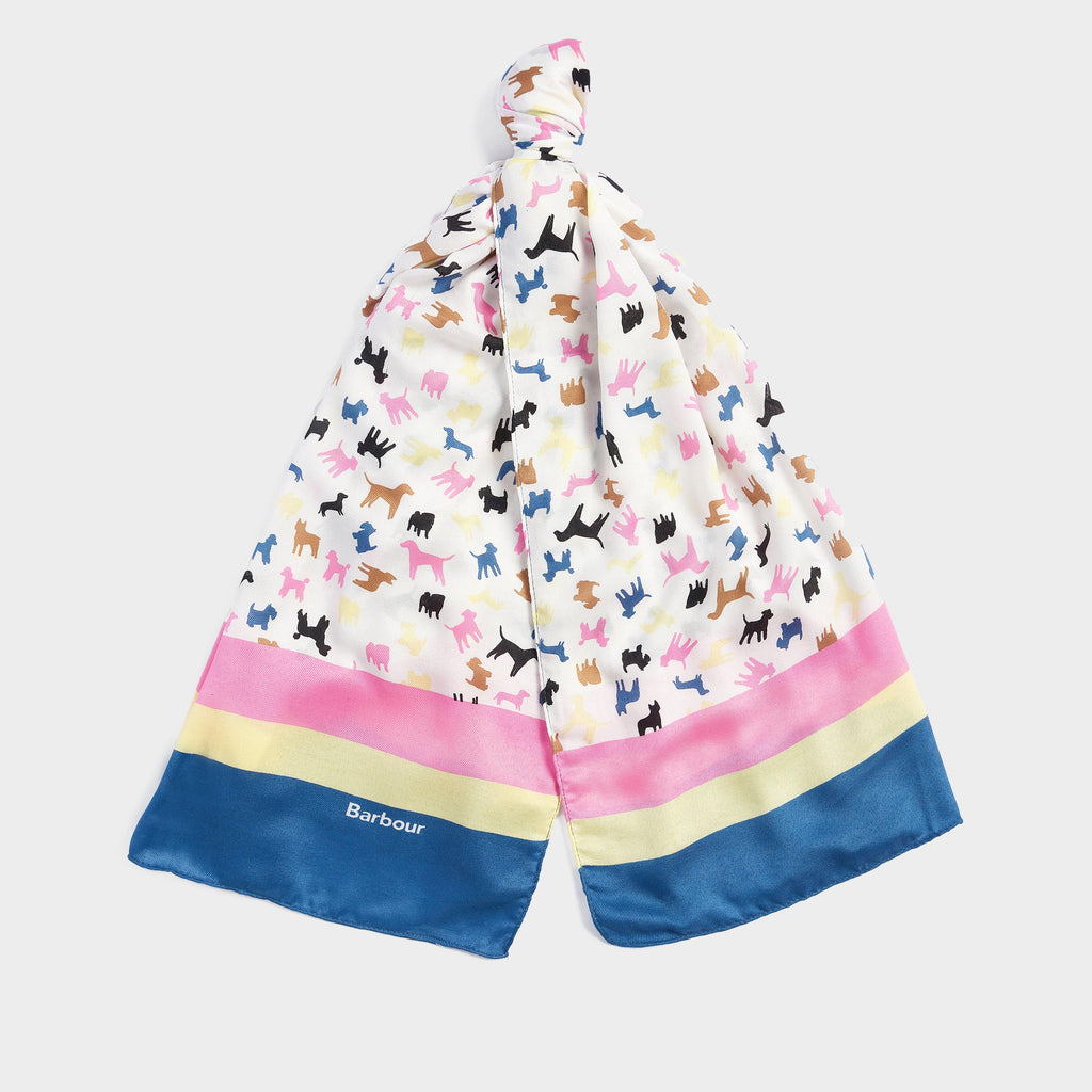 Womens Dog Print Scarf Classic Multi