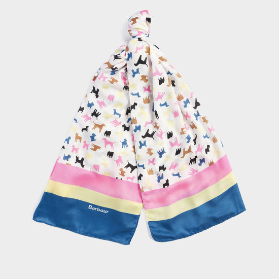 Womens Dog Print Scarf Classic Multi