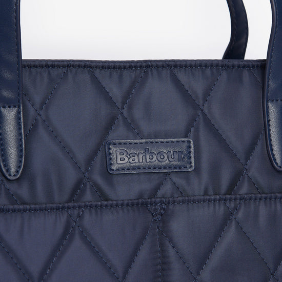 Womens Quilted Tote Bag Classic Navy
