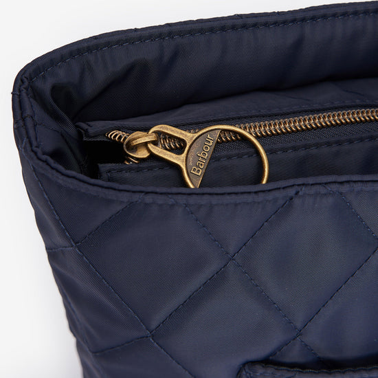 Womens Quilted Tote Bag Classic Navy