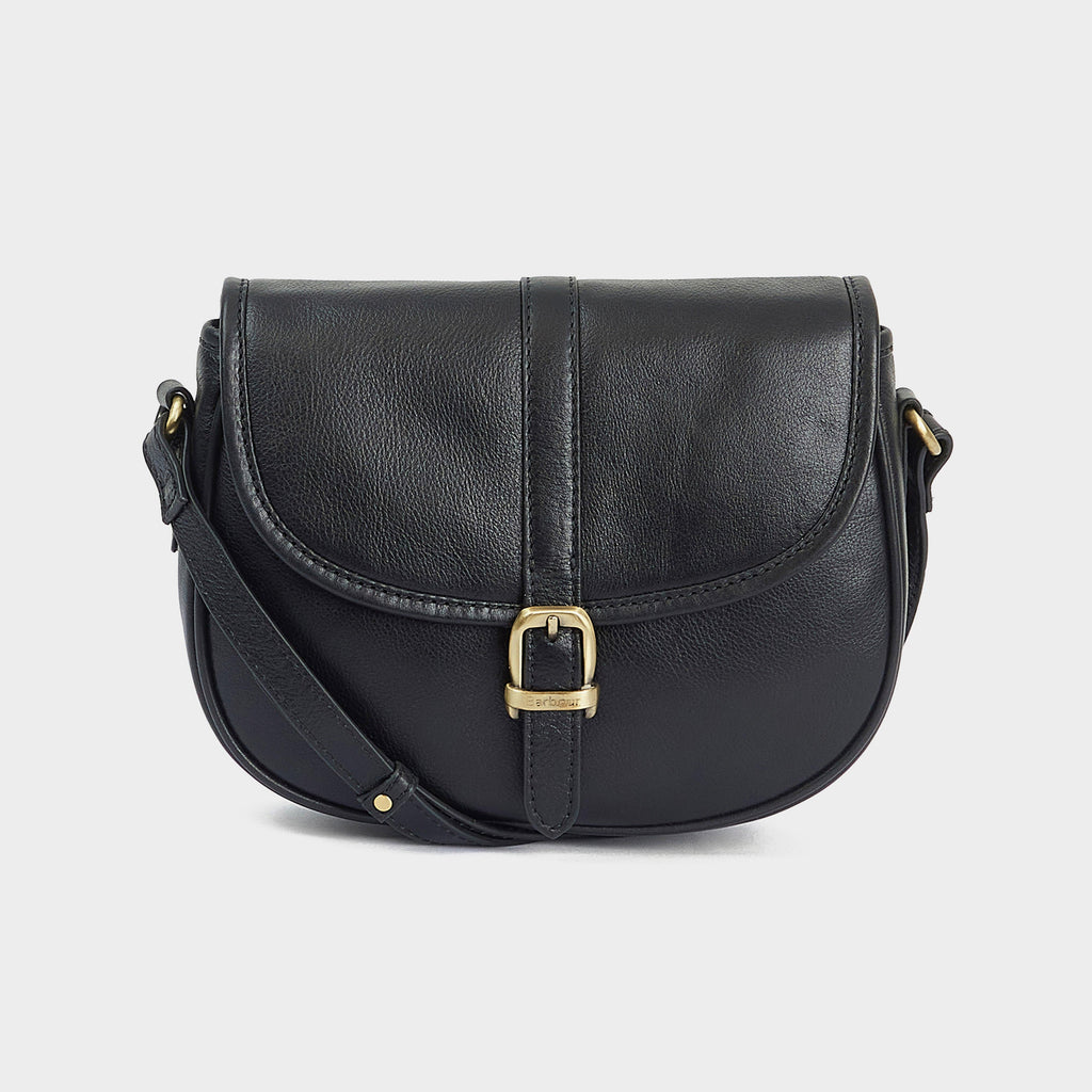 Womens Laire Medium Saddle Bag Classic Black