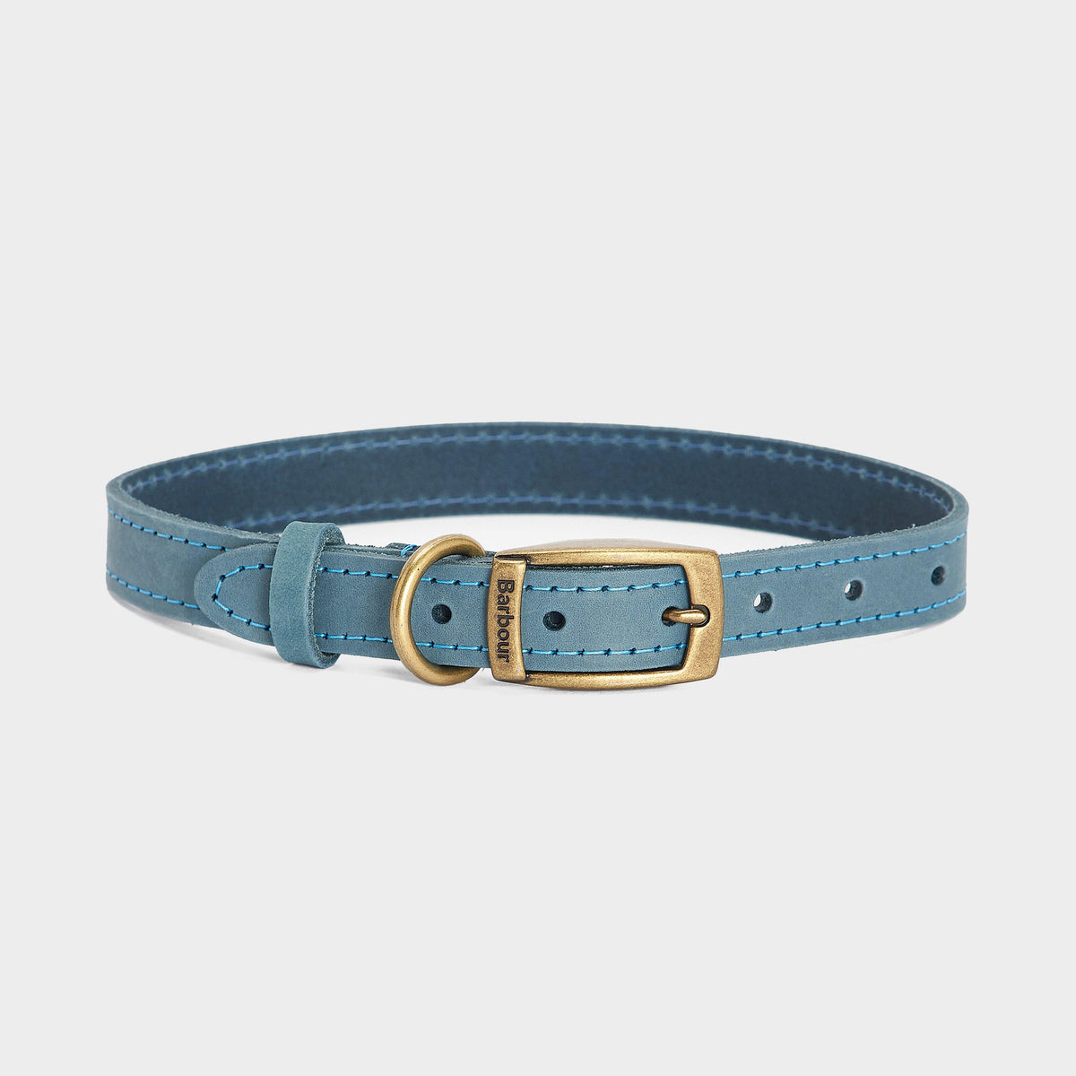 Leather Dog Collar Classic Blue