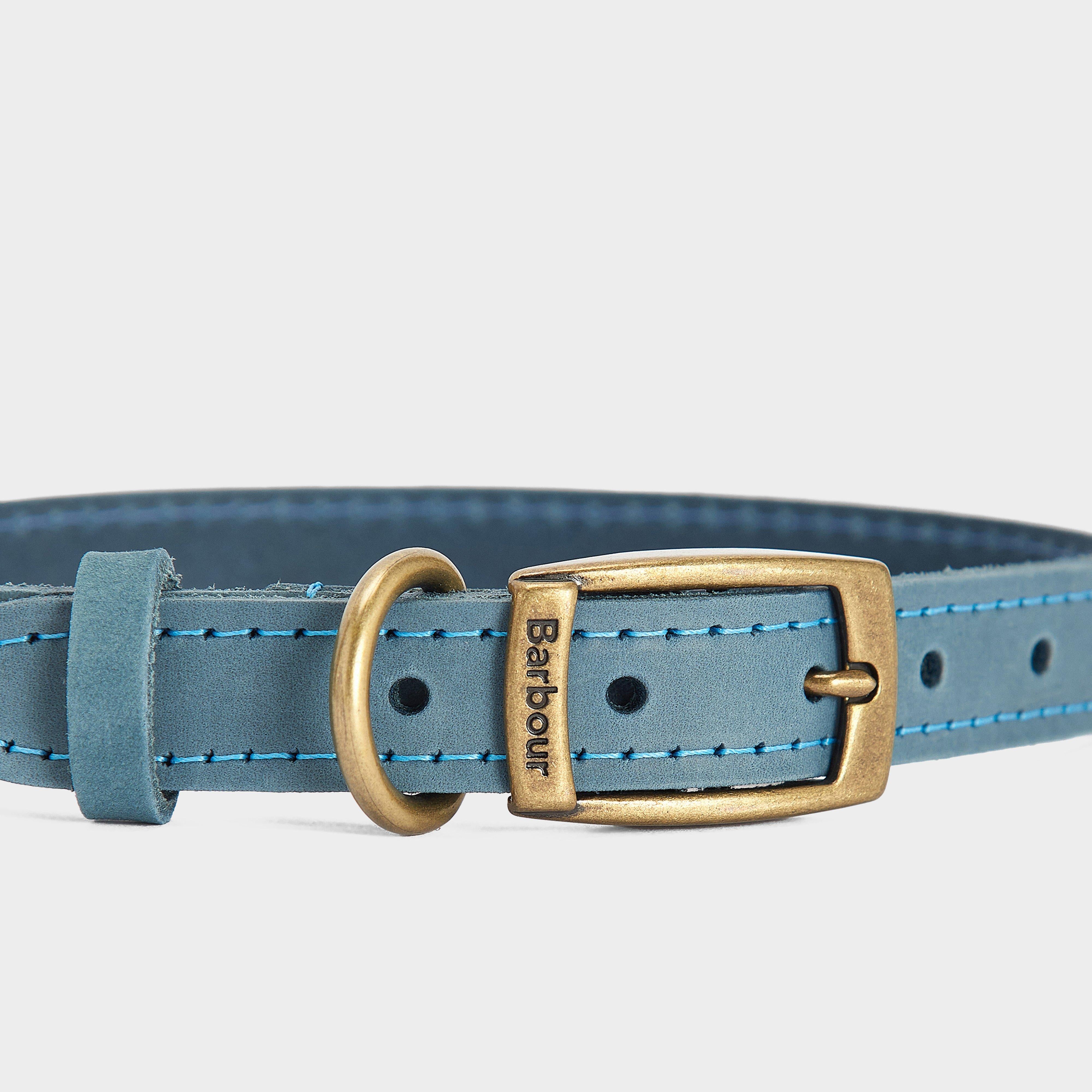 Leather Dog Collar Classic Blue