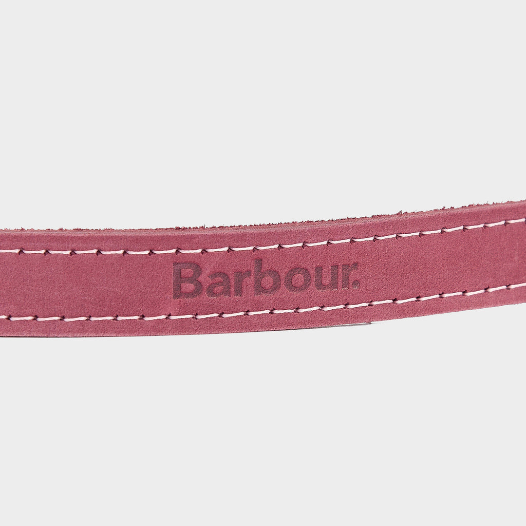 Leather Dog Collar Classic Pink