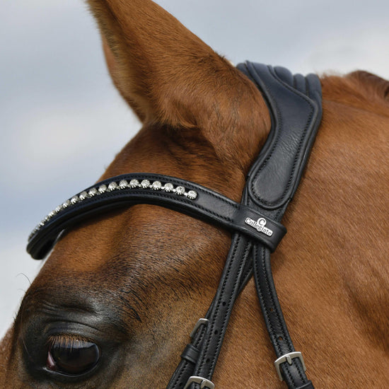 ComFiTec Opulux Padded Dressage Bridle Black