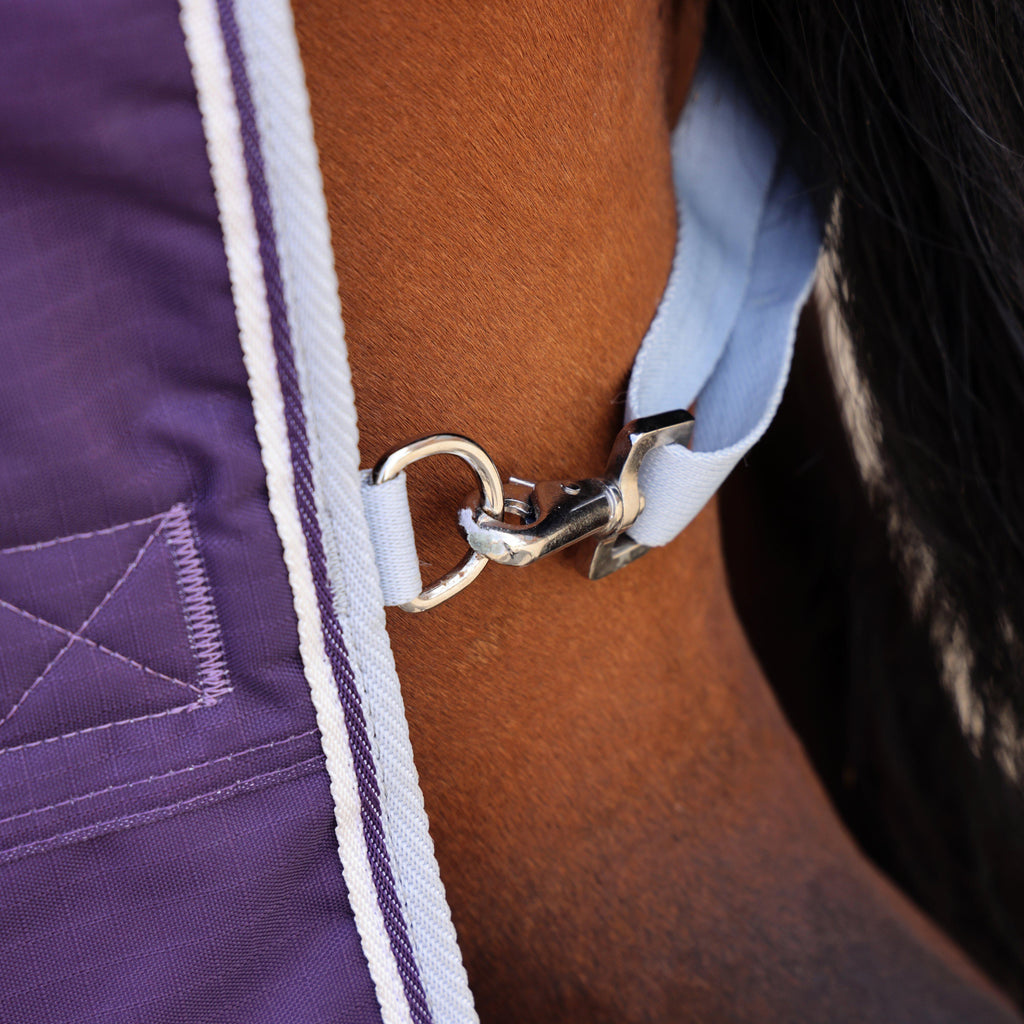 Highlander Original 100g Combo Neck Turnout Rug Plum